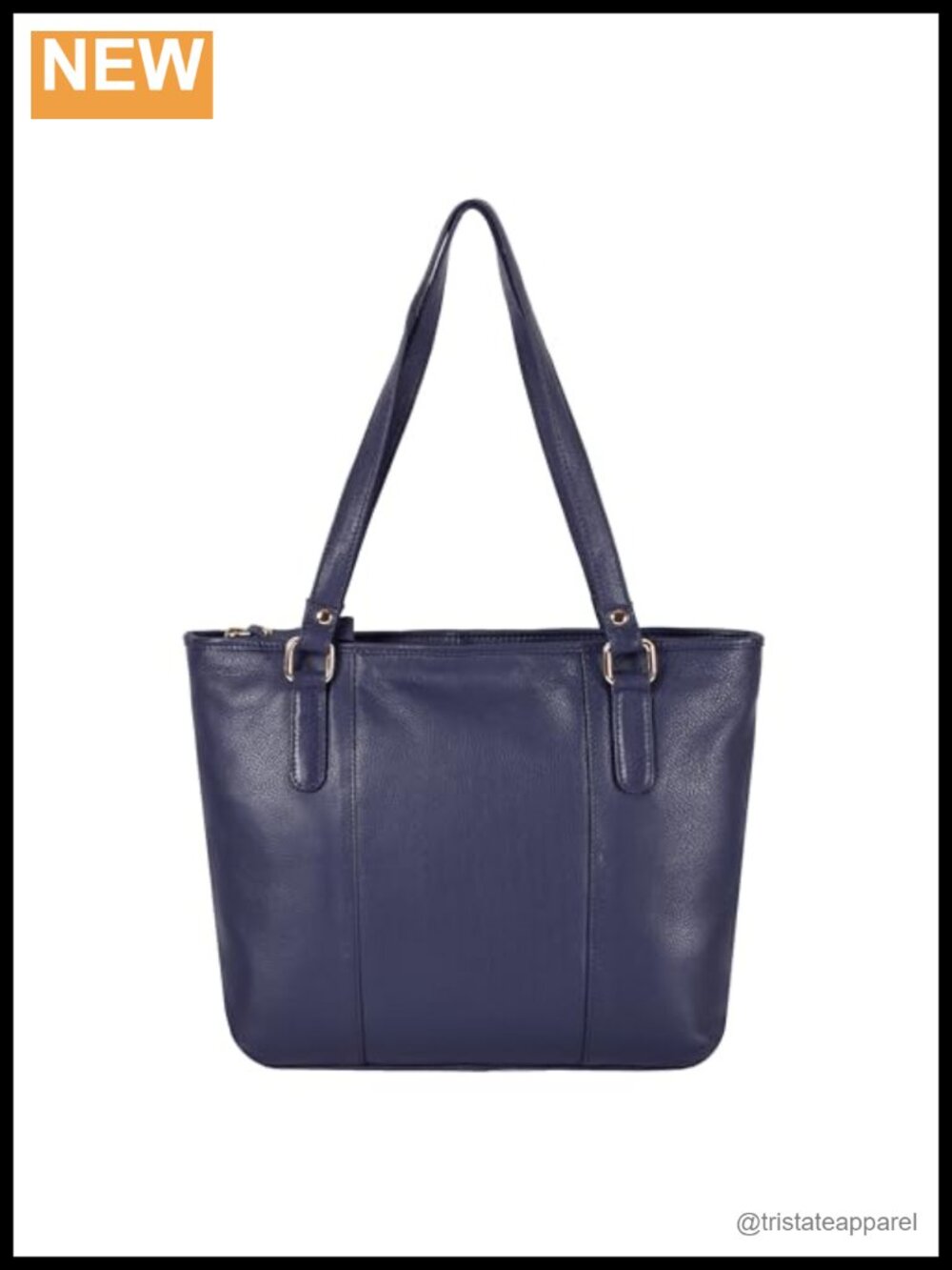 Genuine Leather Tote Shoulder Handbag Zip Work Casual Purse